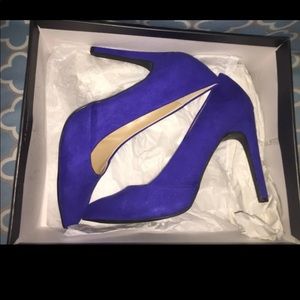 Blue High Heels